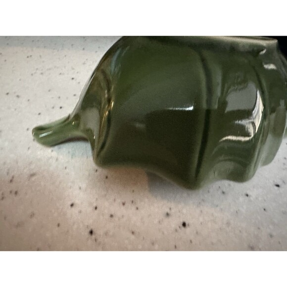 Fall Ceramic Leaf Shaped  Serving Bowl Harvest - SMALL 7x4.5x2 - Picture 4 of 6